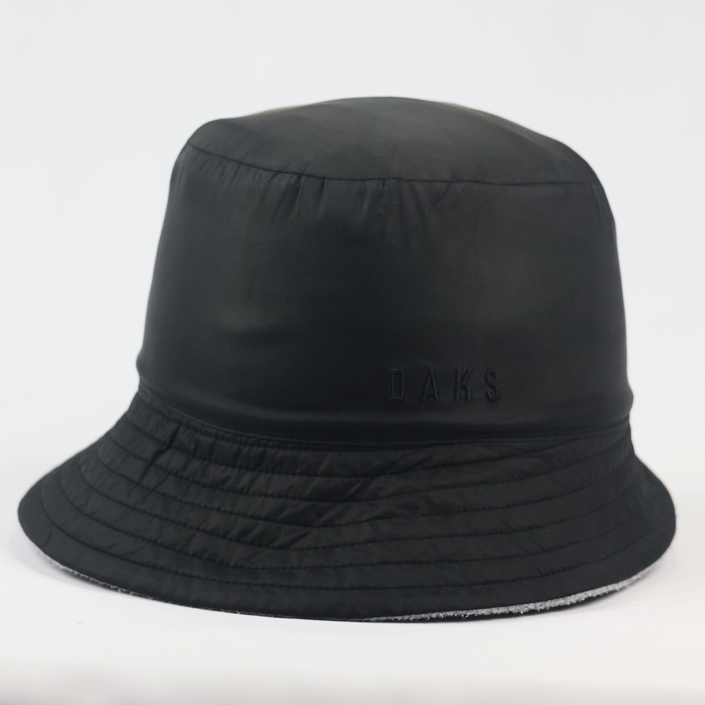 DAKS London Reversible Bucket Thrifted Hat - Signature House Check & Beige (2-in-1)