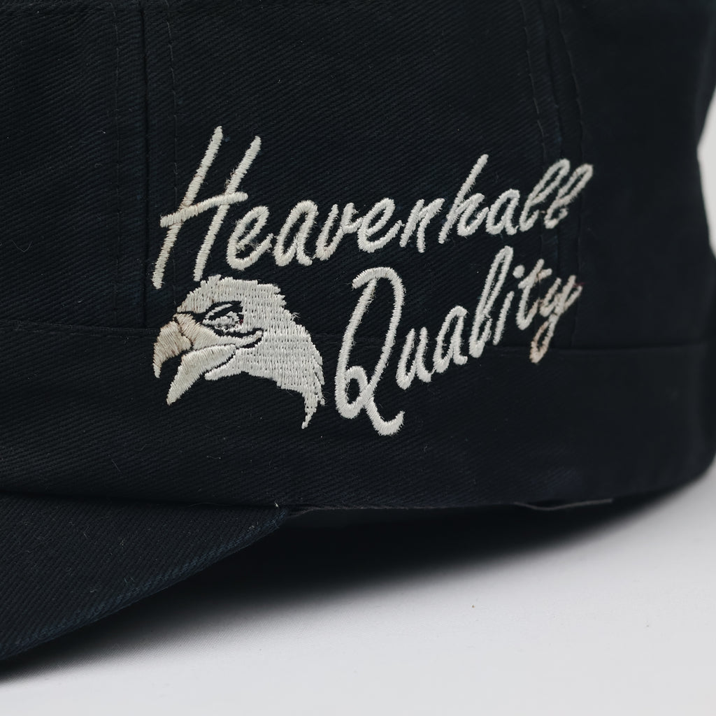 Heavenhall Quality Black Cotton Cadet Hat - Eagle Graphic Streetwear Cap