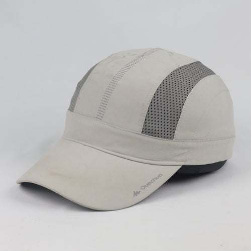 Thrifted Quechua Grey Technical Panel Outdoor Cap - Size 56-58cm