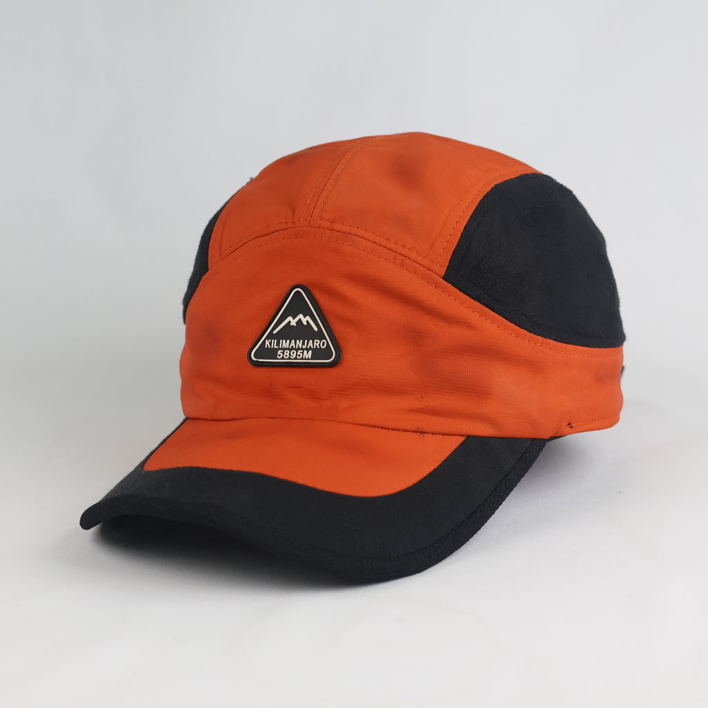 Thrifted Kilimanjaro Peak Orange Nylon Camper Cap (Size 57–59 cm) | 10875