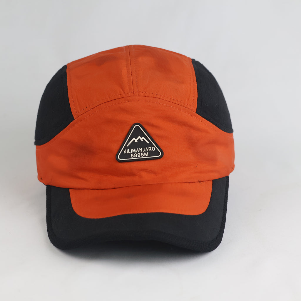 Thrifted Kilimanjaro Peak Orange Nylon Camper Cap (Size 57–59 cm) | 10875