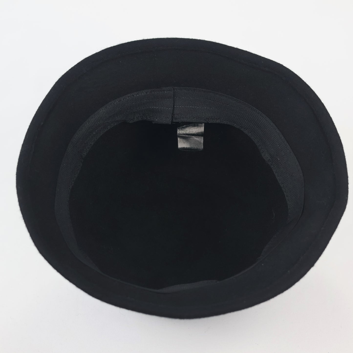 Essential Solid Black Wool Thrifted Hat - Classic Unisex Knit Hat