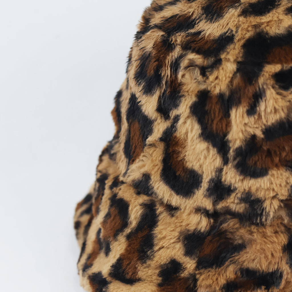 Women’s Premium Wool Tiger Print Winter Thrifted Beanie - Warm Natural Knit Hat