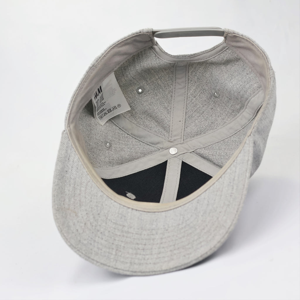 Vintage H&M NASA Embroidered Logo Snapback Thrifted Cap - Heather Grey