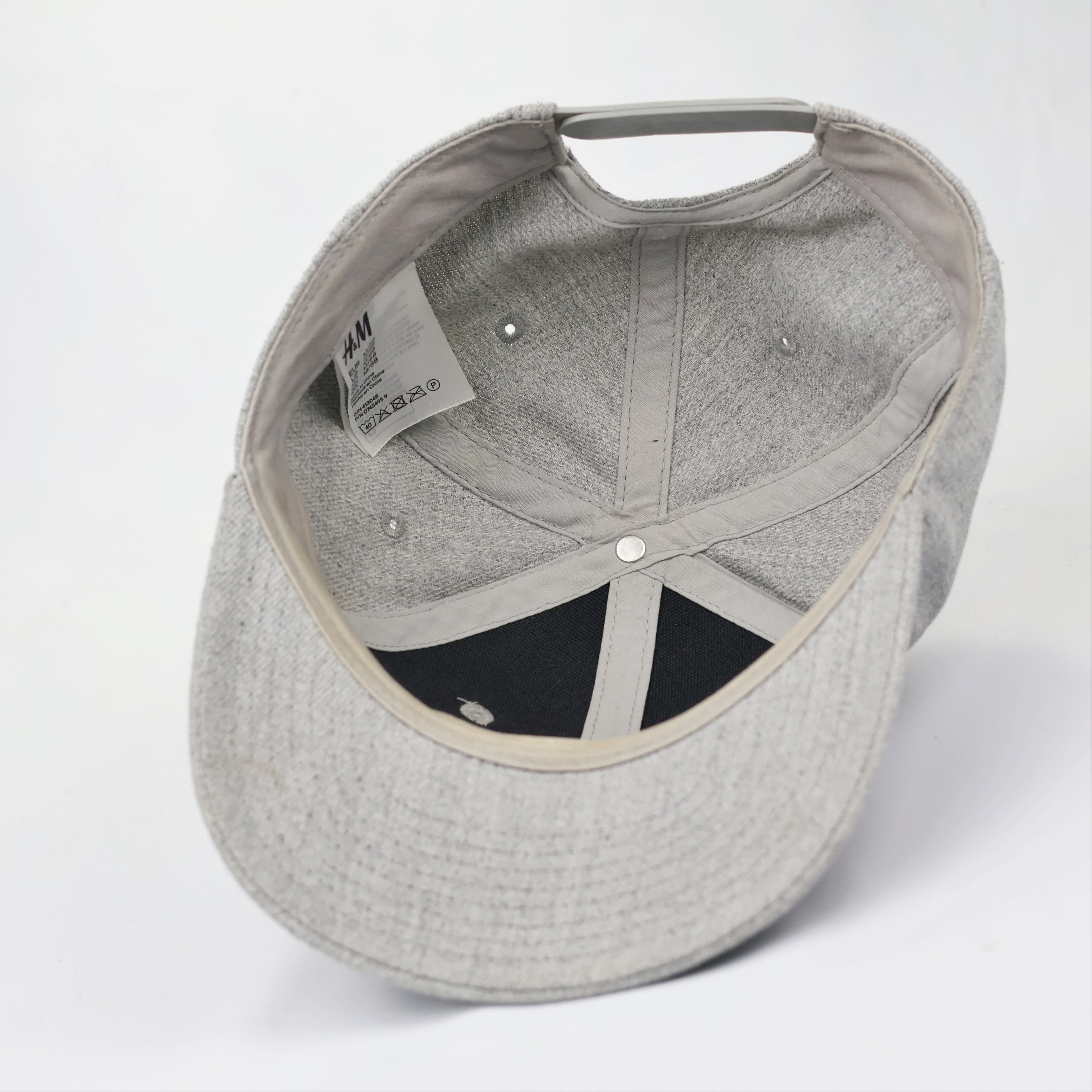 Vintage H&M NASA Embroidered Logo Snapback Thrifted Cap - Heather Grey