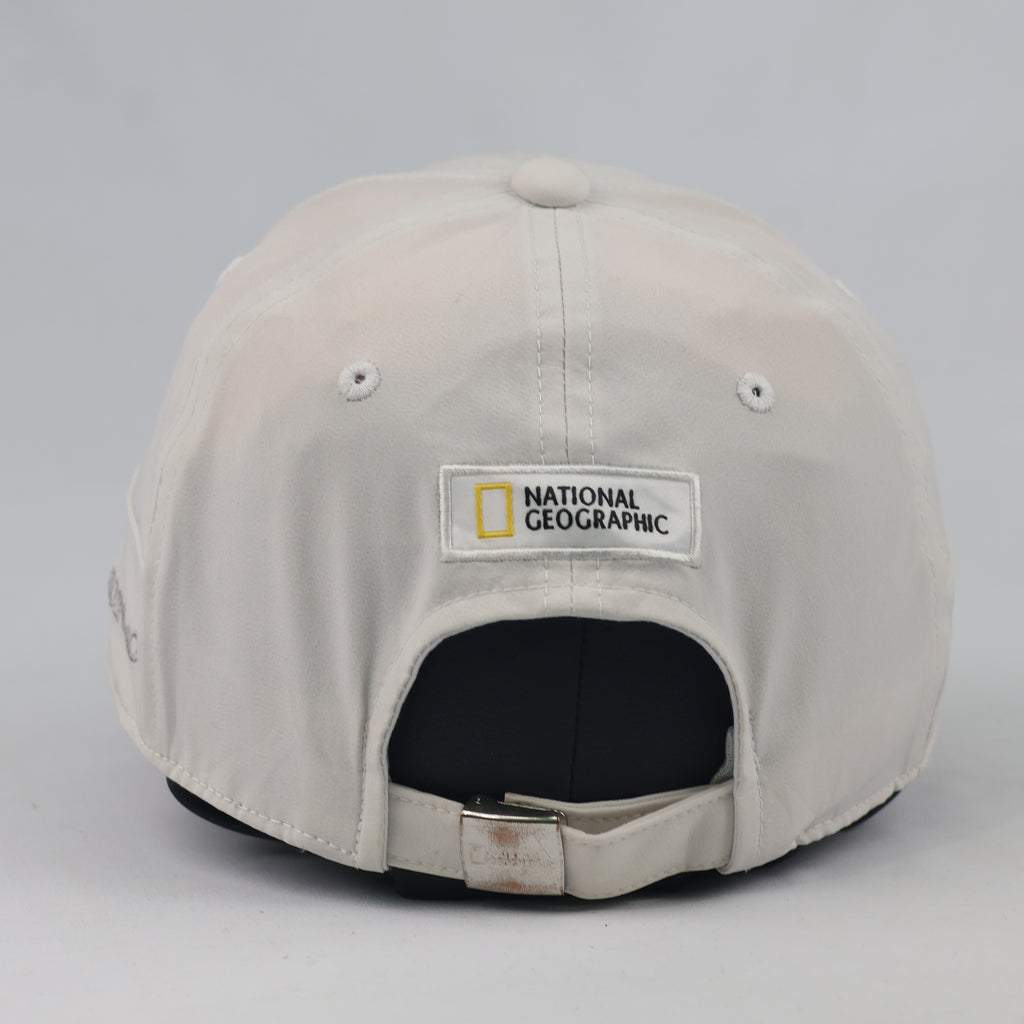 Thrifted National Geographic Cream Performance Baseball Cap - Size 57-59cm