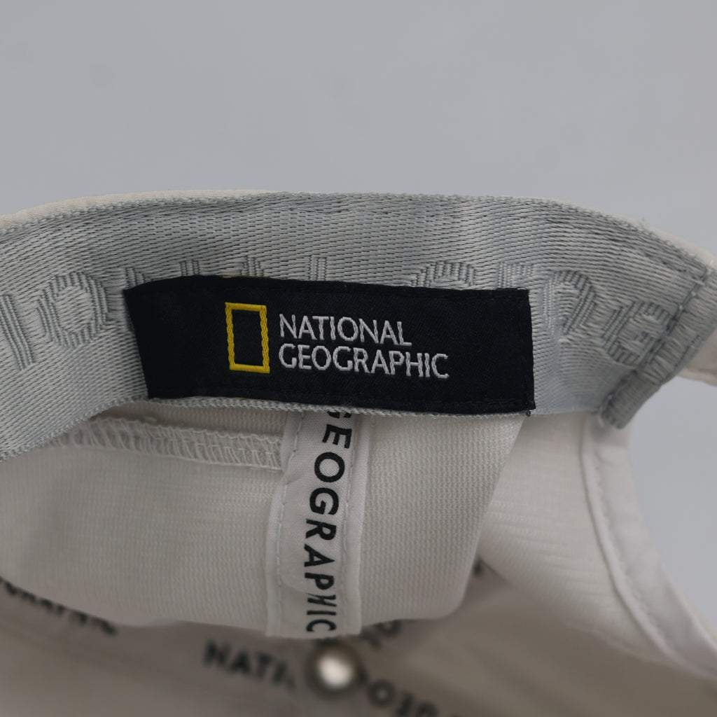 Thrifted National Geographic Cream Performance Baseball Cap - Size 57-59cm