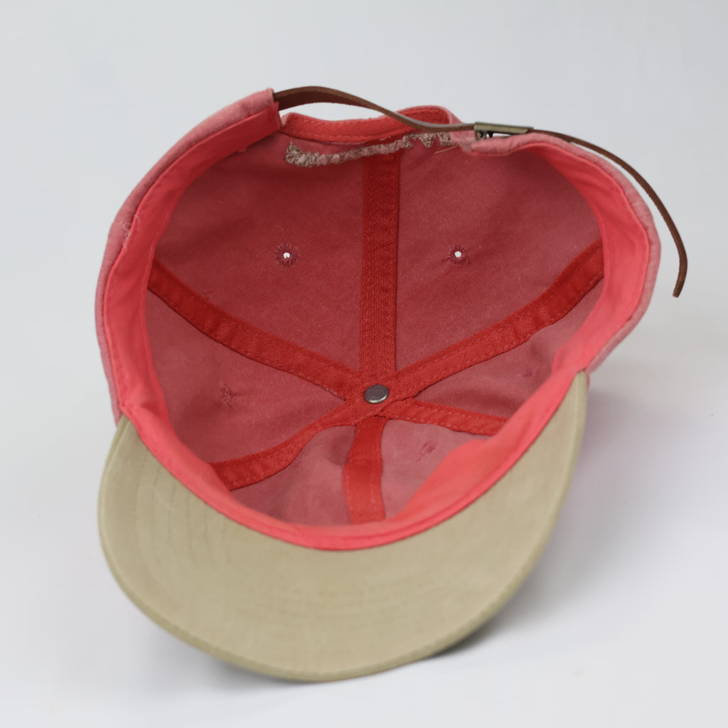 Switzerland "Edelweiss" Two-Tone Cap with Leather Strap & Brass Buckle