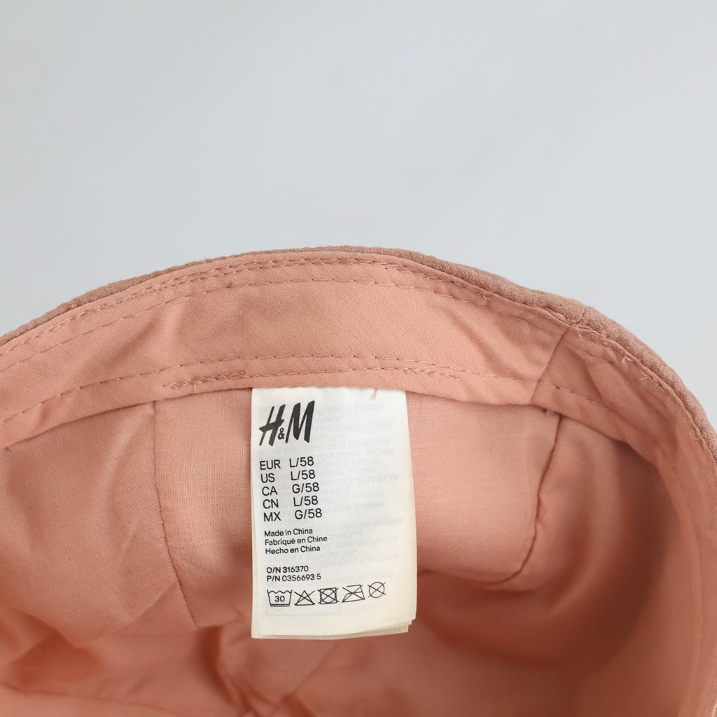 Thrifted H&M Classic Pink Baseball Cap - Curved Brim Size L (58cm) |10992