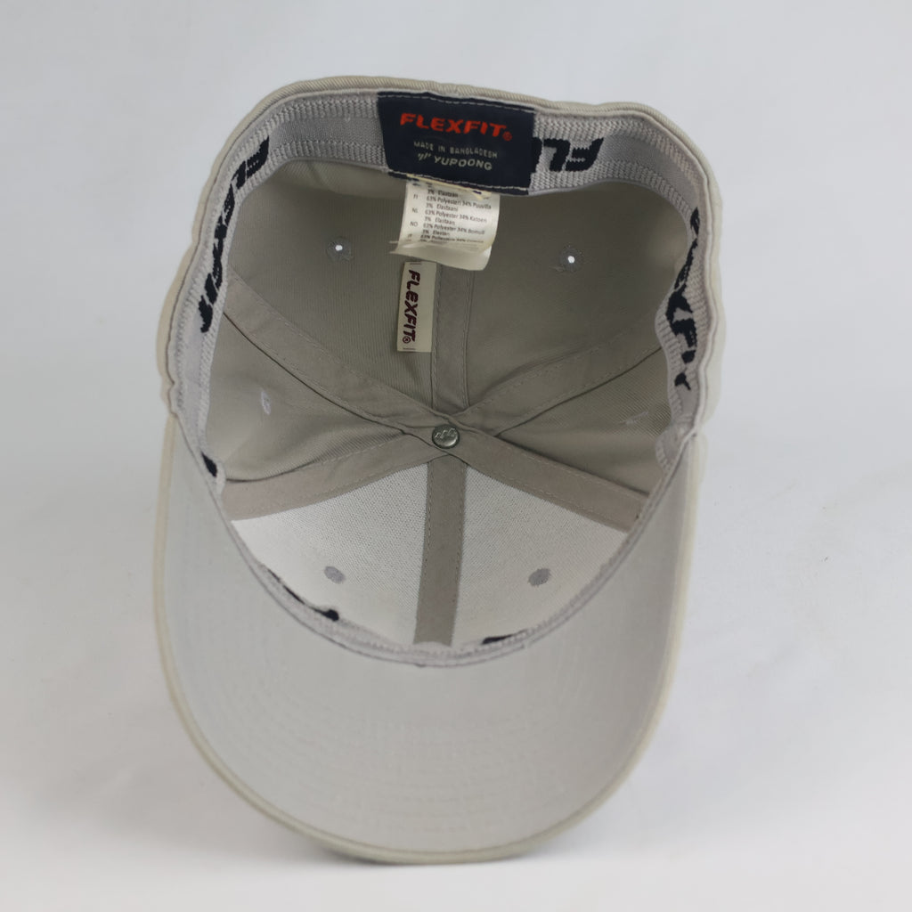 Thrifted Flexfit Yupoong Beige Stretch-Fit Cap (Size 57–59 cm) | 10874