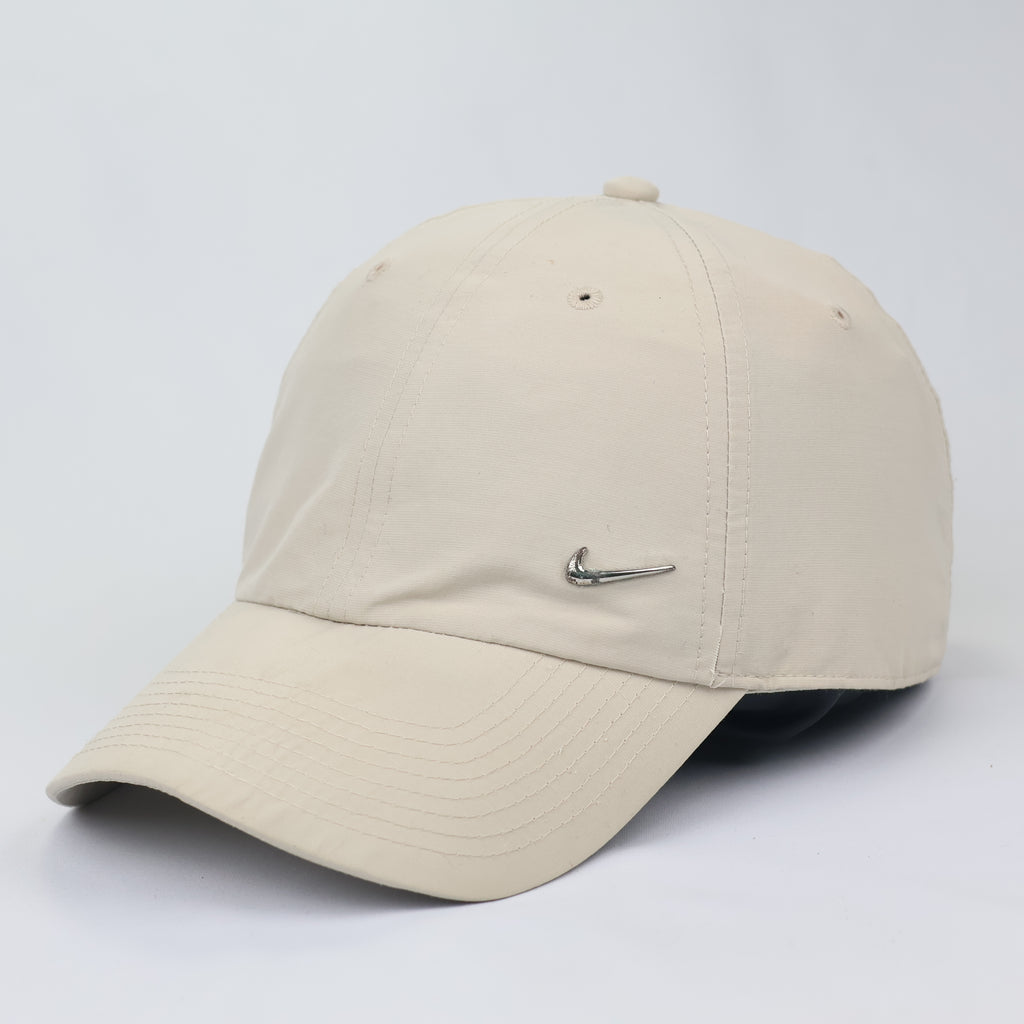 Nike Heritage86 Metal Swoosh Adjustable Thrifted Dad Hat - Sand/Beige