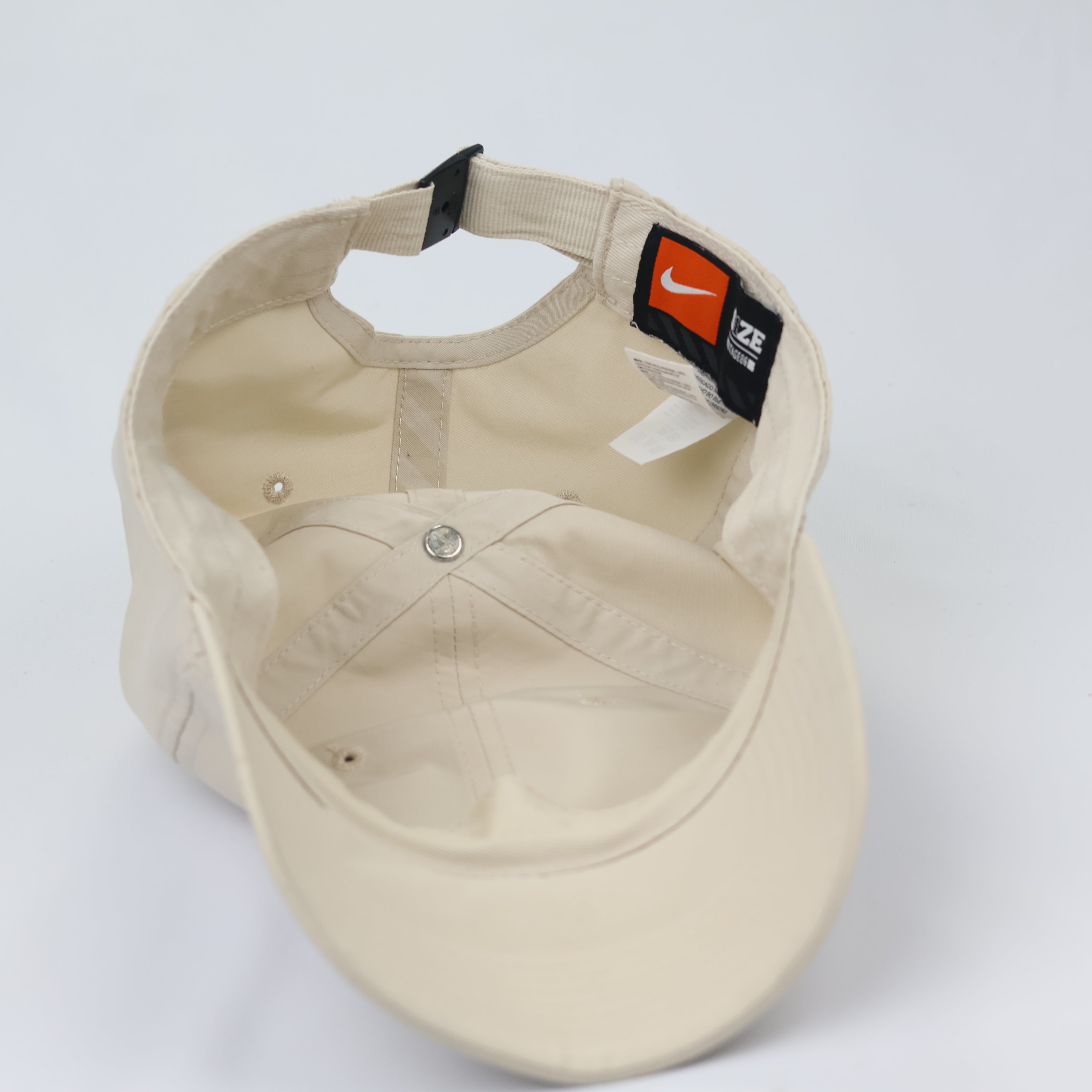 Nike Heritage86 Metal Swoosh Adjustable Thrifted Dad Hat - Sand/Beige