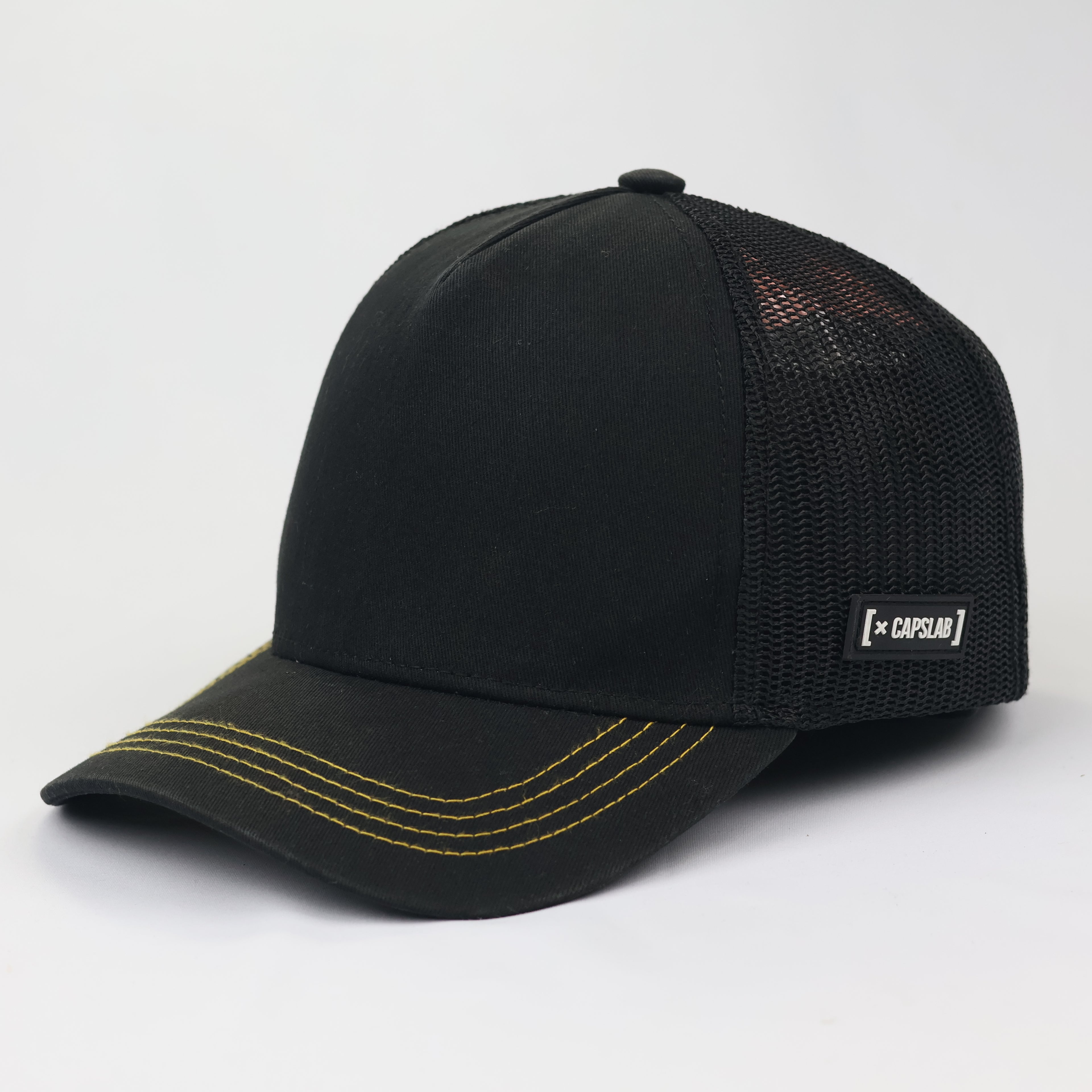 Thrifted Capslab DBZ Collaboration Hat - Black with Yellow Stitching