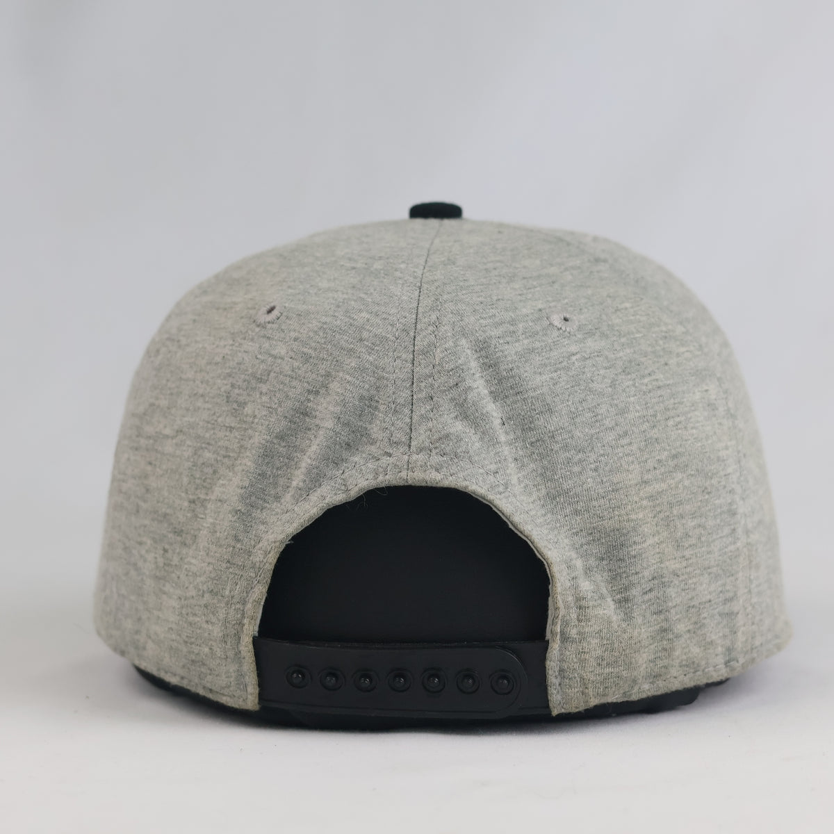 Thrifted NYC Rubber Patch Grey Cotton Jersey Snapback Cap (Size 56–58 cm) | 10873