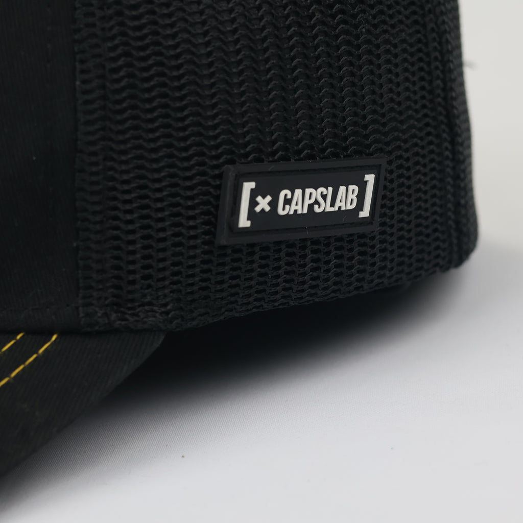 Thrifted Capslab DBZ Collaboration Hat - Black with Yellow Stitching