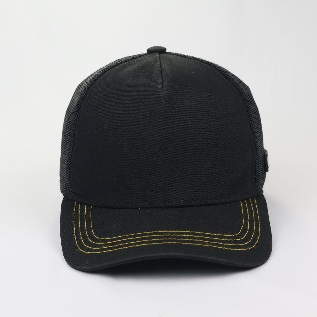 Thrifted Capslab DBZ Collaboration Hat - Black with Yellow Stitching