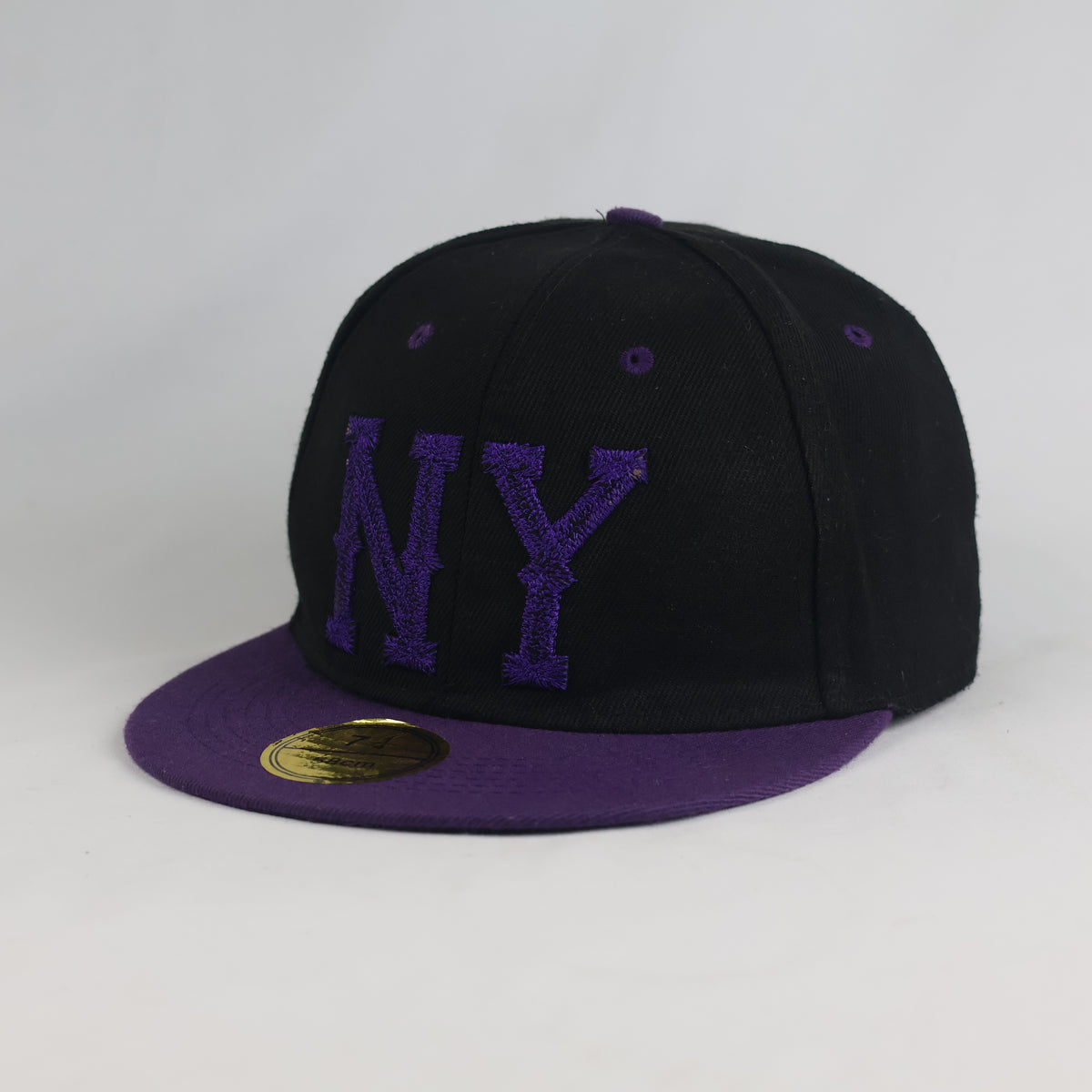 Thrifted NY Embroidered Two-Tone Flat Brim Snapback Cap (Size 57–58 cm) | 11004
