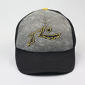 Retro Rusty Surfwear Snapback - Acid Wash Style Graphic Trucker