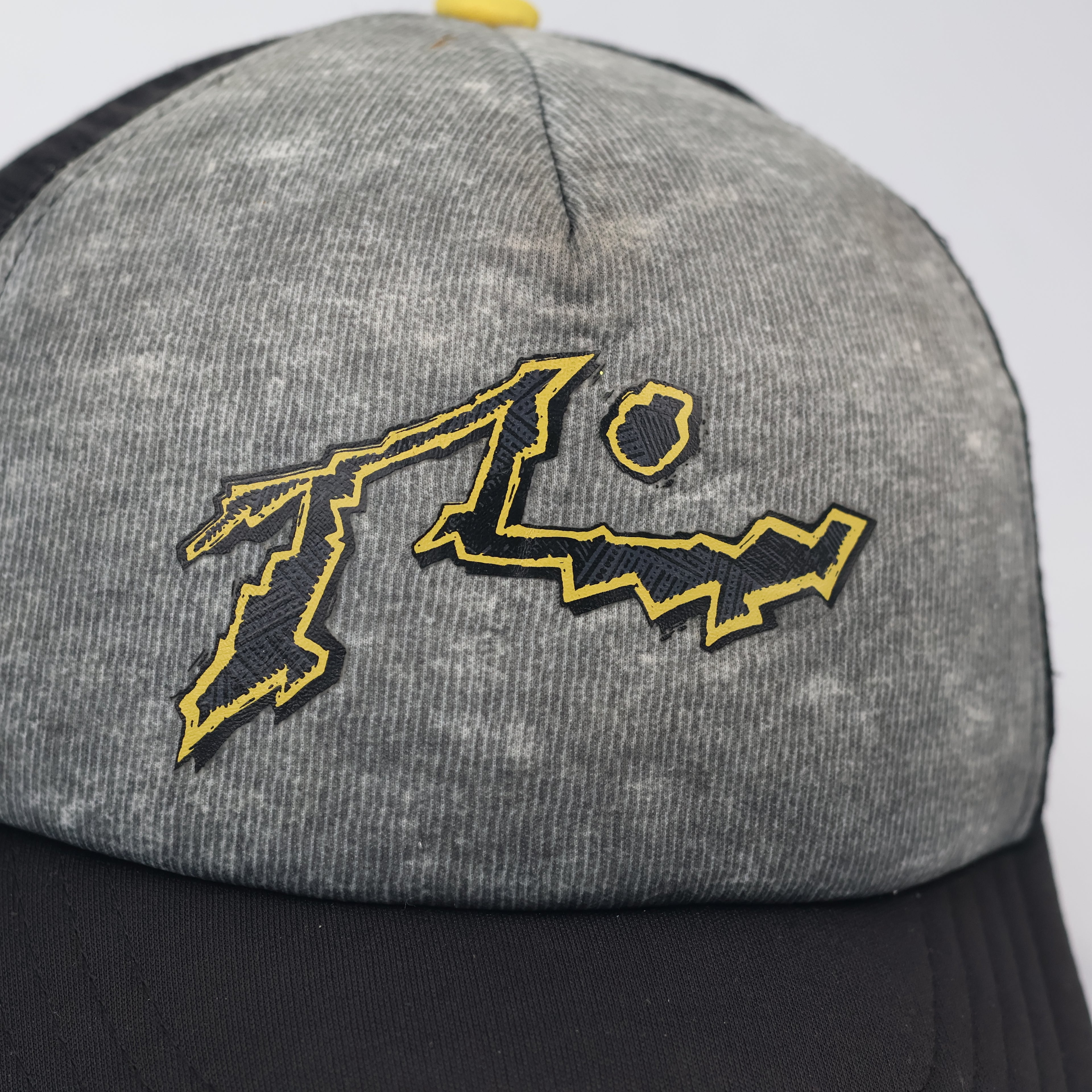 Retro Rusty Surfwear Snapback - Acid Wash Style Graphic Trucker