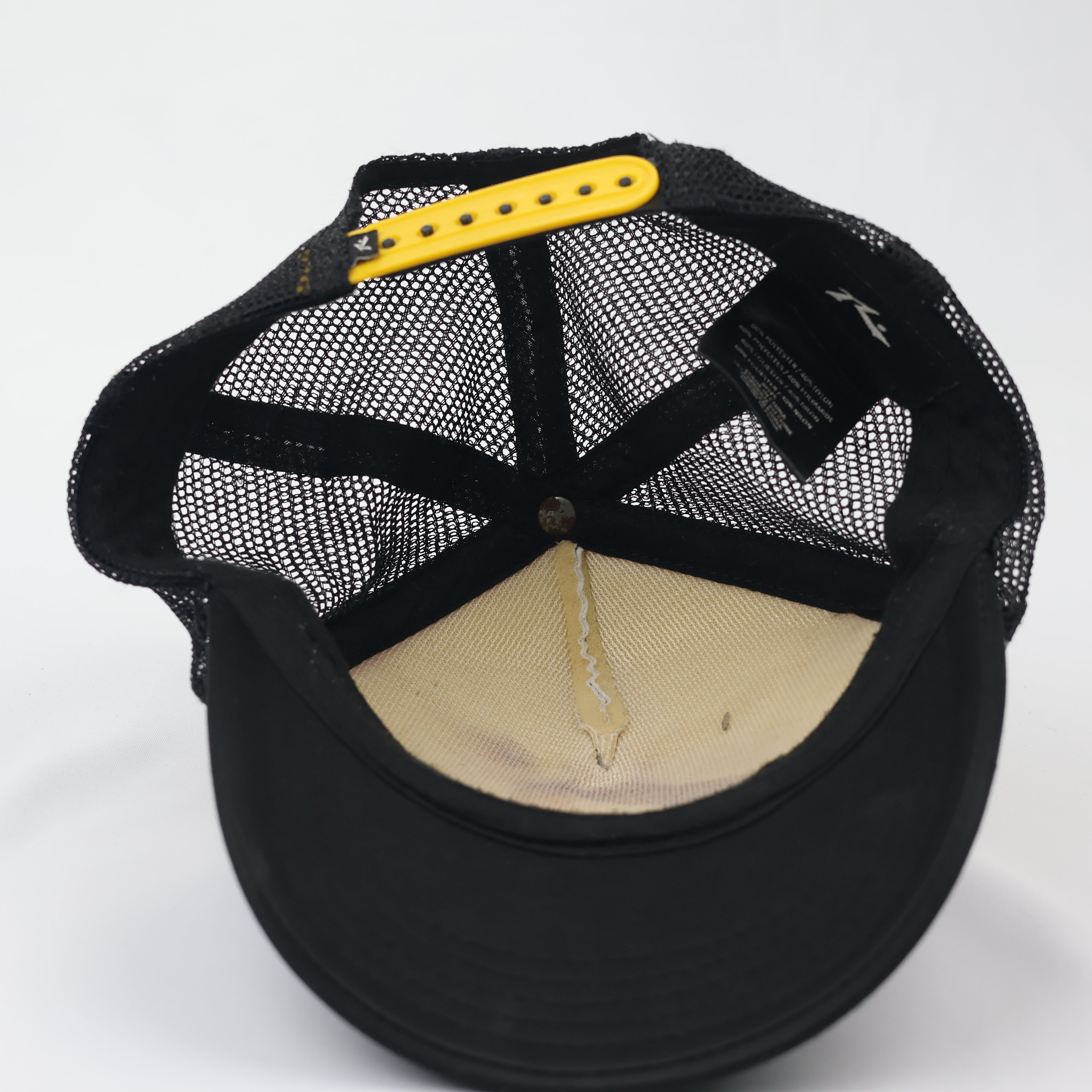 Retro Rusty Surfwear Snapback - Acid Wash Style Graphic Trucker