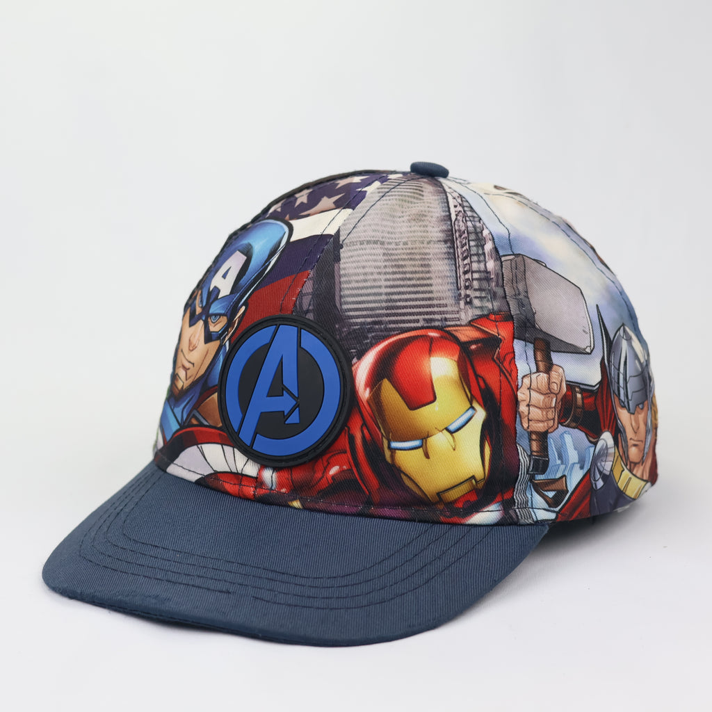 Thrifted Marvel Avengers Graphic Hat with 3D Rubber Logo - Size 54