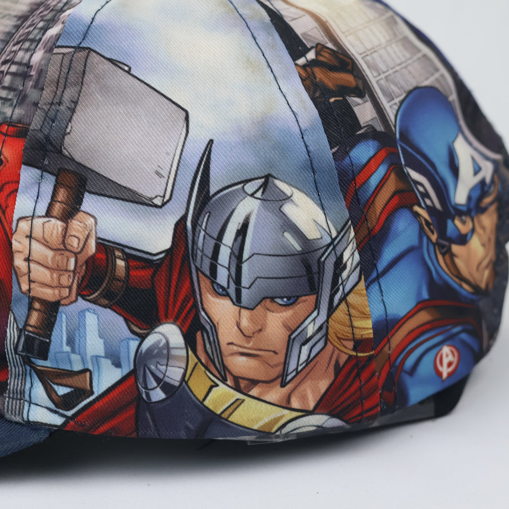Thrifted Marvel Avengers Graphic Hat with 3D Rubber Logo - Size 54