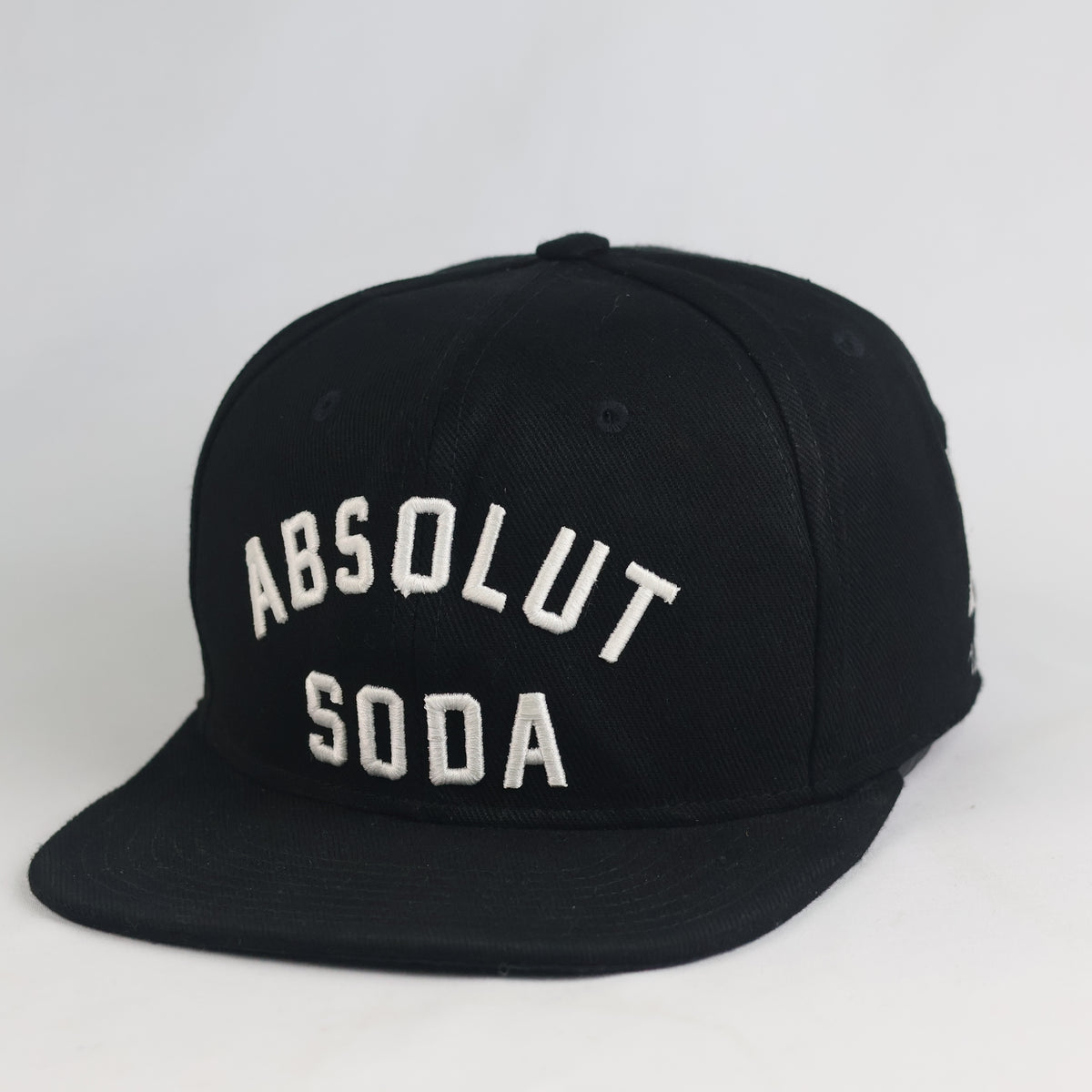 Thrifted Absolut Soda Embroidered Flat Peak Snapback - Adjustable Size 55-56cm | 11000