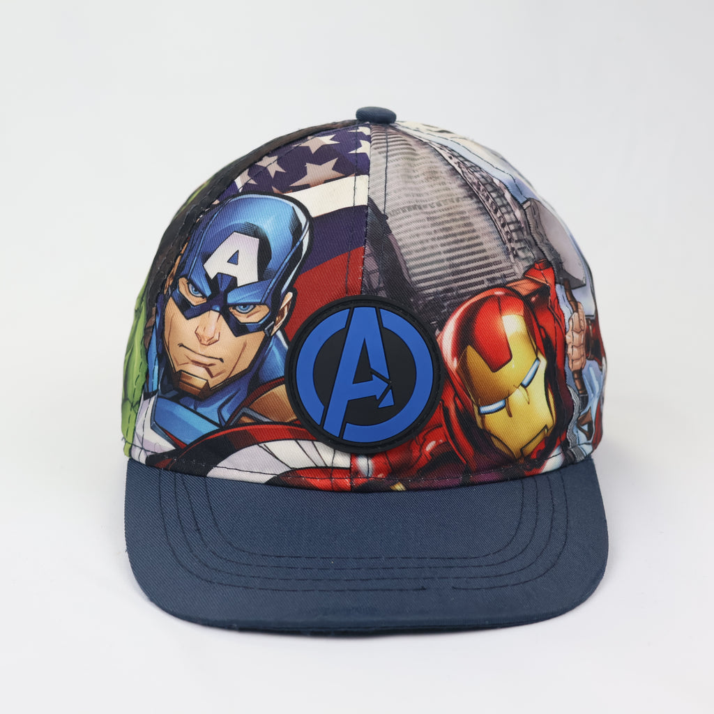 Thrifted Marvel Avengers Graphic Hat with 3D Rubber Logo - Size 54