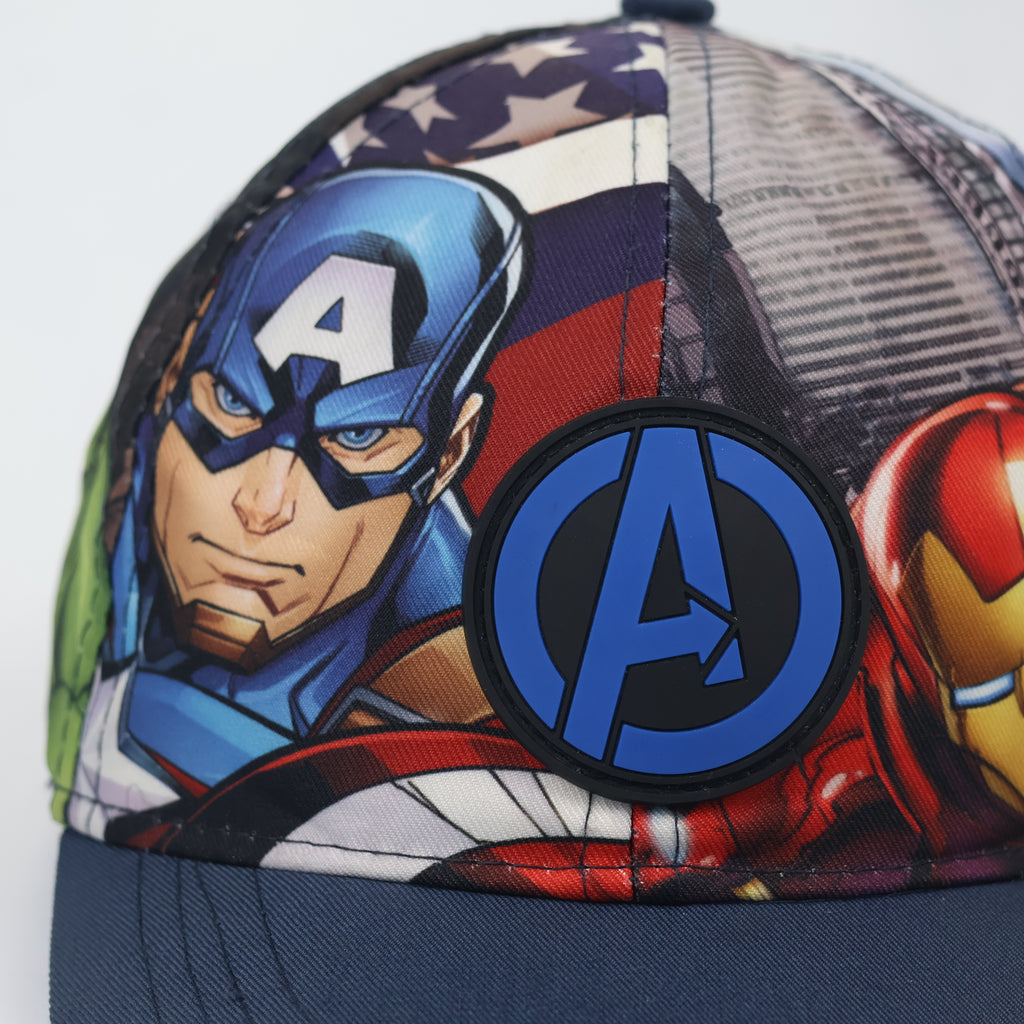 Thrifted Marvel Avengers Graphic Hat with 3D Rubber Logo - Size 54
