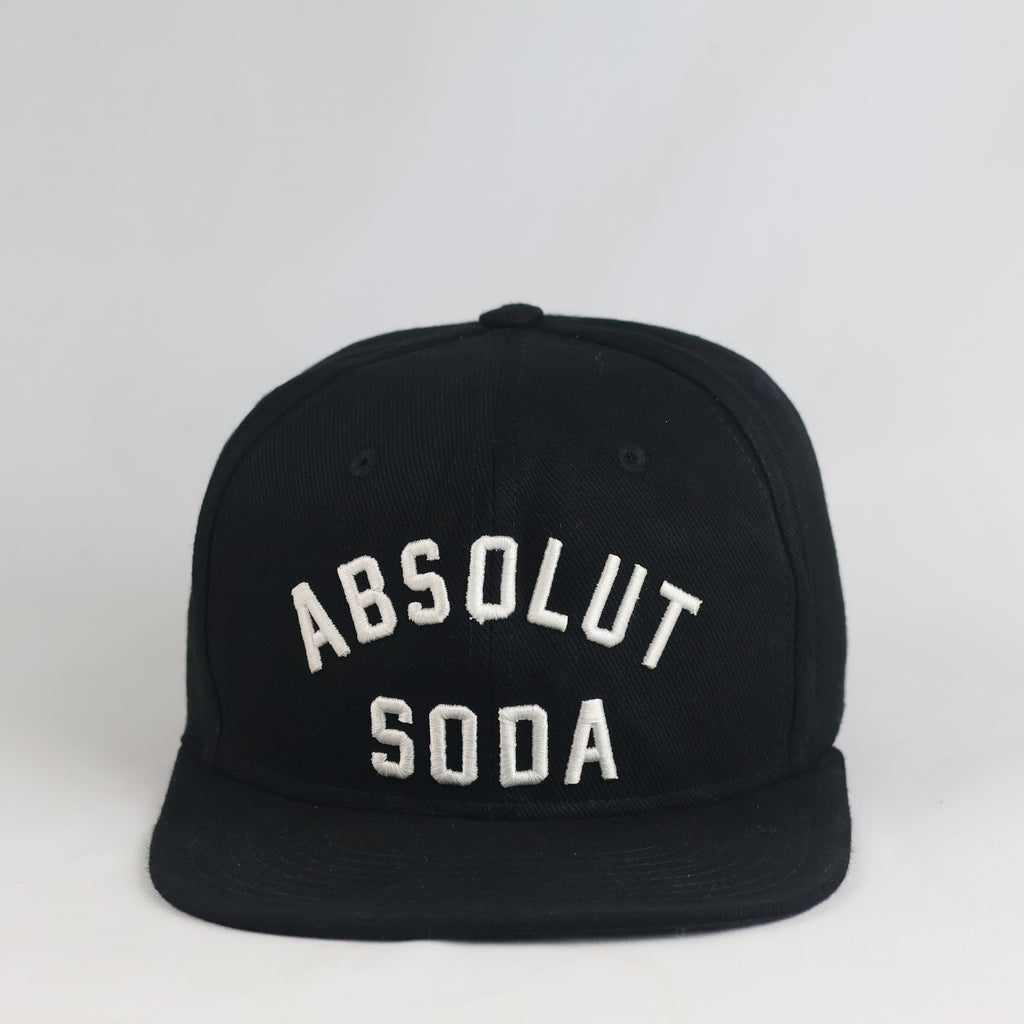 Thrifted Absolut Soda Embroidered Flat Peak Snapback - Adjustable Size 55-56cm | 11000
