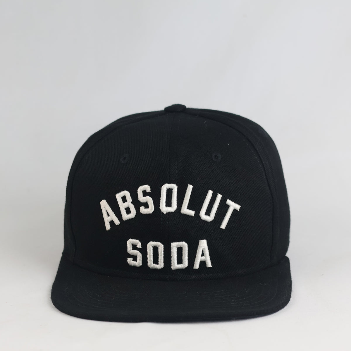 Thrifted Absolut Soda Embroidered Flat Peak Snapback - Adjustable Size 55-56cm | 11000