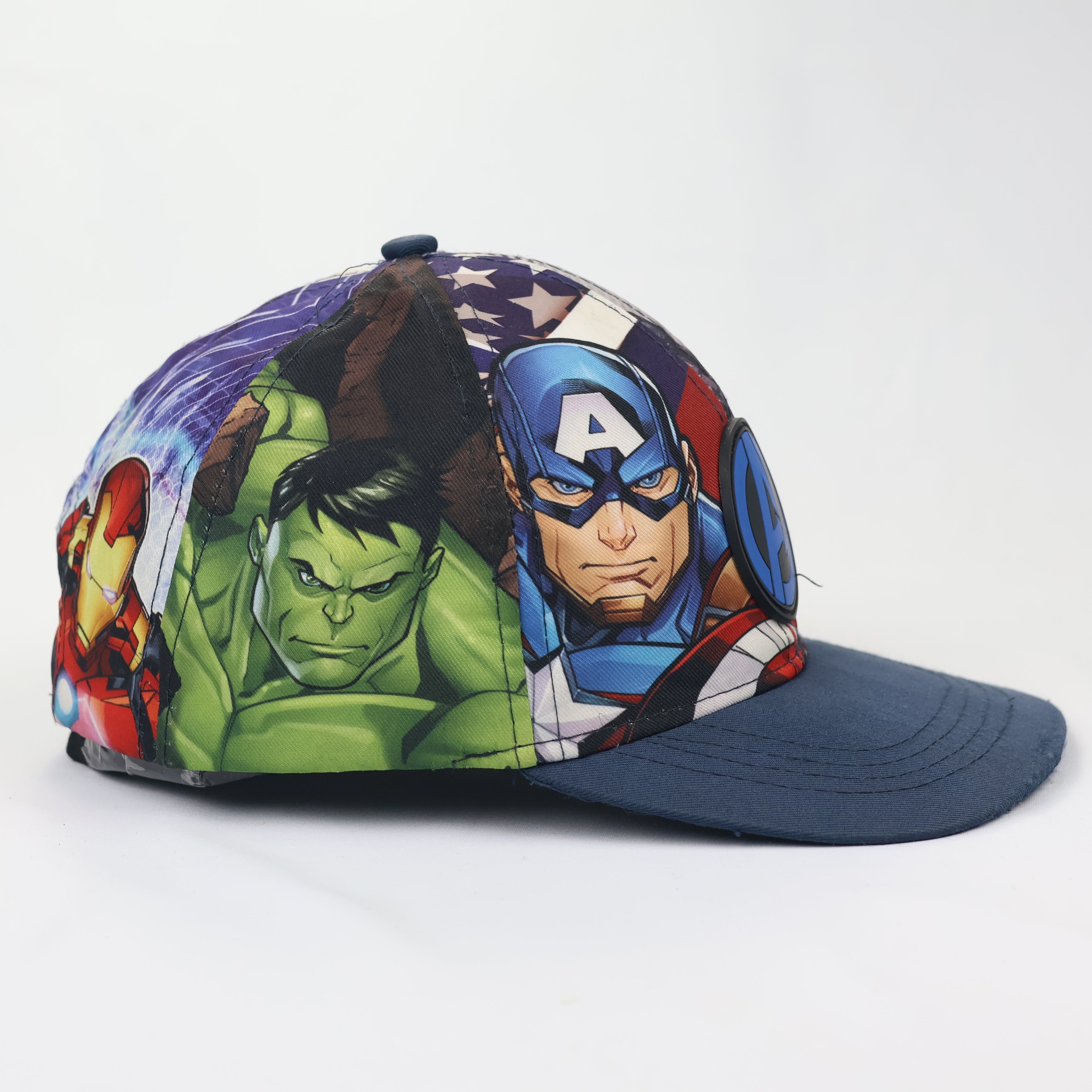 Thrifted Marvel Avengers Graphic Hat with 3D Rubber Logo - Size 54