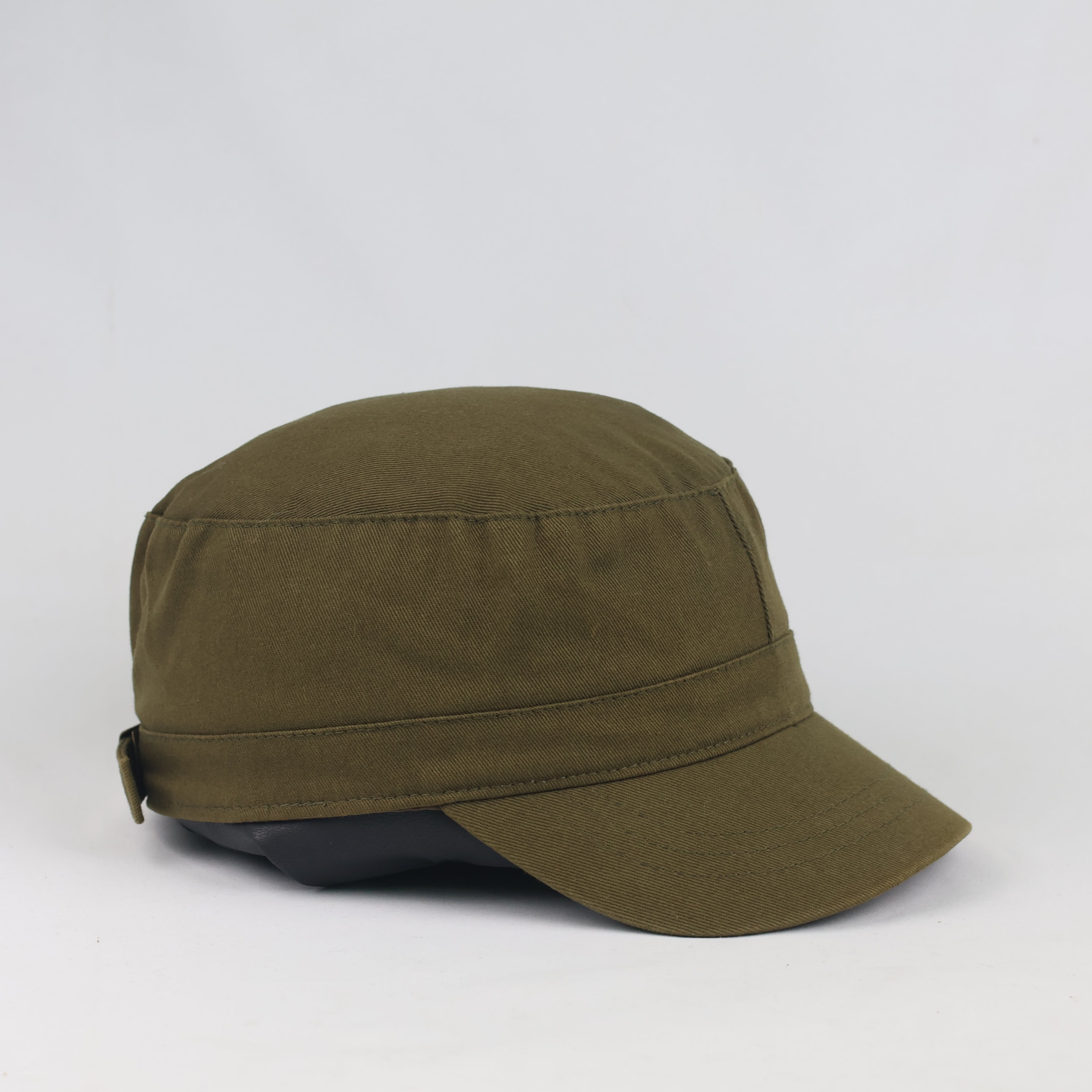 Thrifted Vintage Kangol Olive Drab Cotton Canvas Cadet Cap - Size 56-58cm