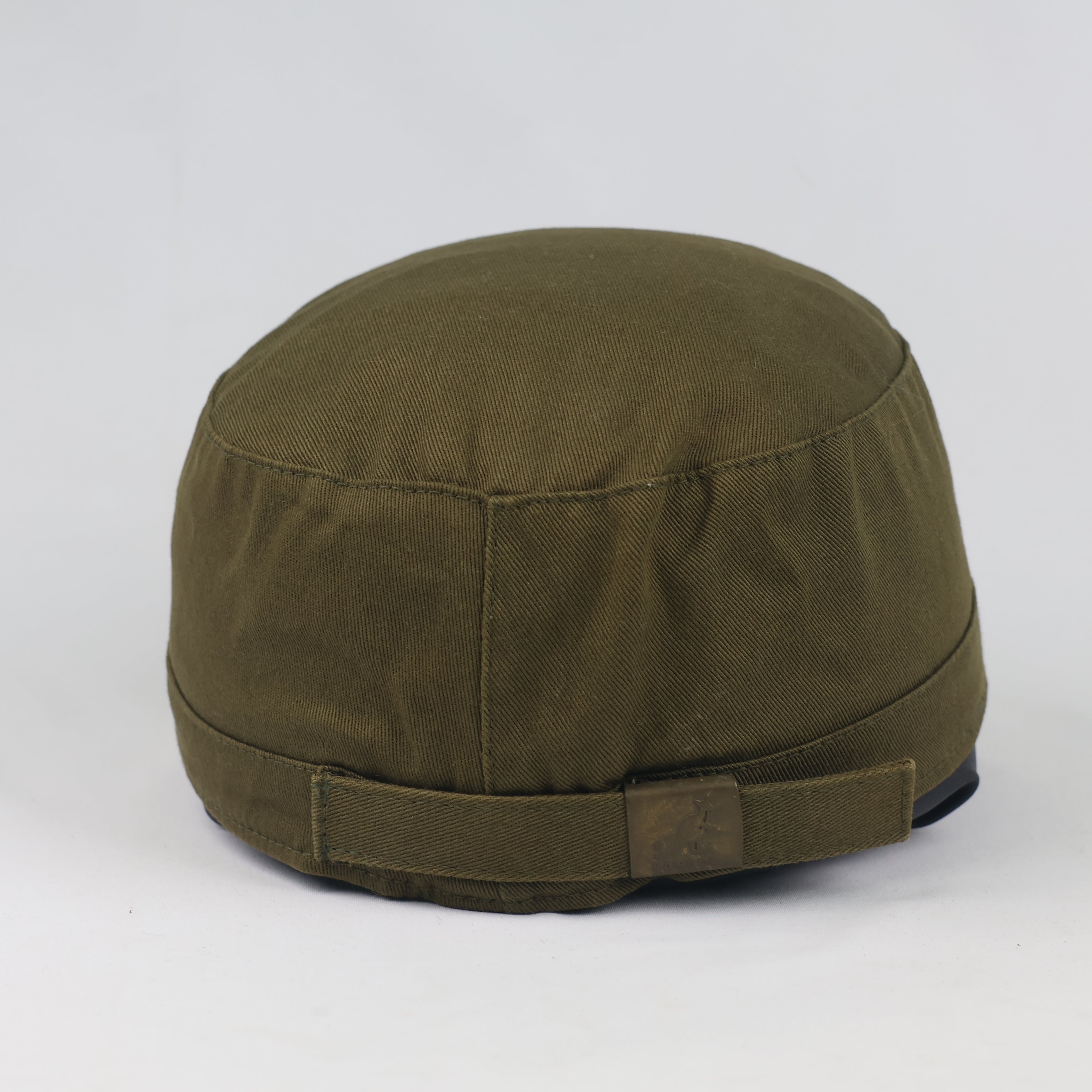 Thrifted Vintage Kangol Olive Drab Cotton Canvas Cadet Cap - Size 56-58cm