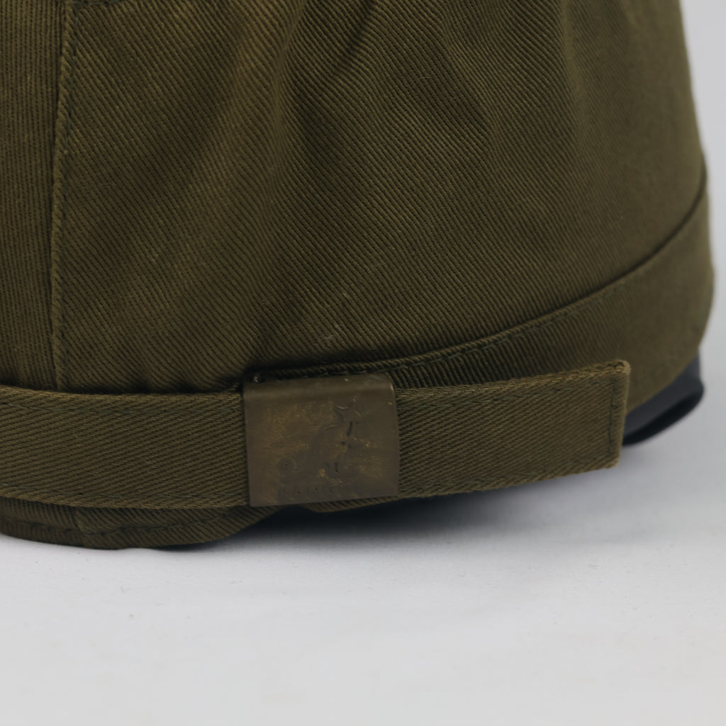 Thrifted Vintage Kangol Olive Drab Cotton Canvas Cadet Cap - Size 56-58cm
