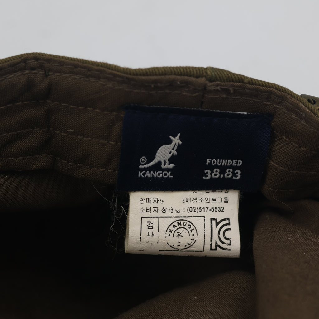 Thrifted Vintage Kangol Olive Drab Cotton Canvas Cadet Cap - Size 56-58cm