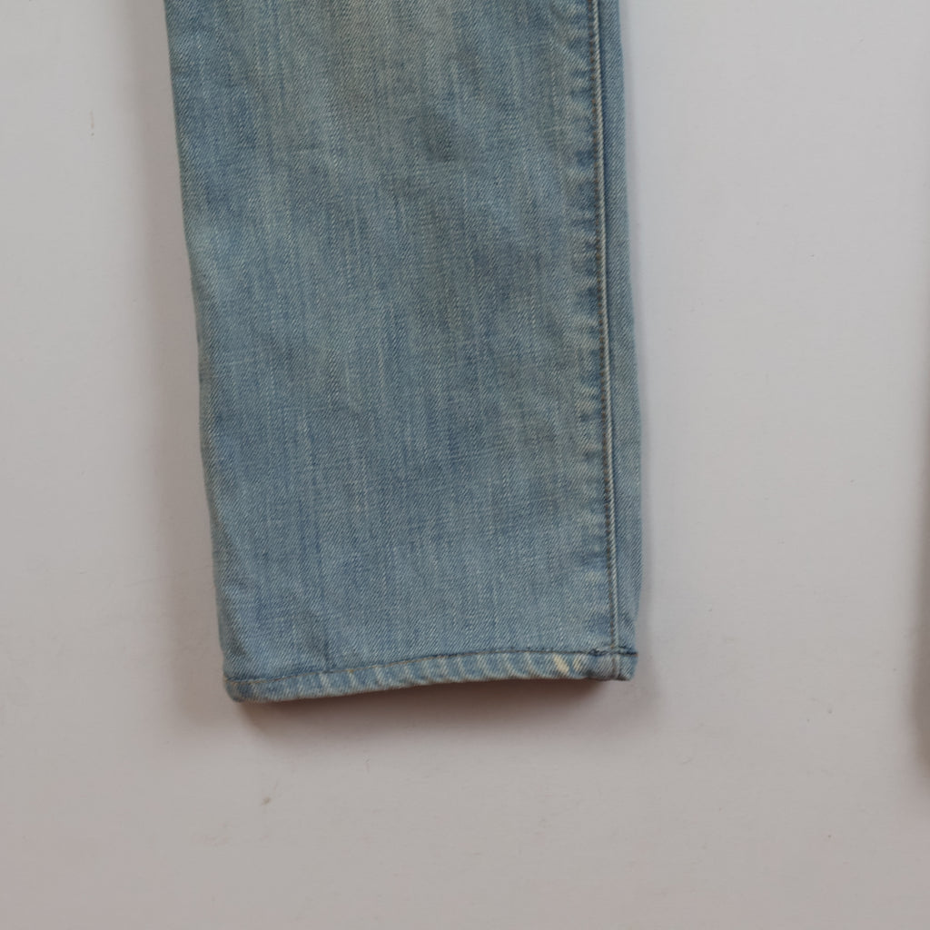 Thrifted Gap 1969 Vintage Wash Distressed Skinny Jeans Waist:30-32/ J1092