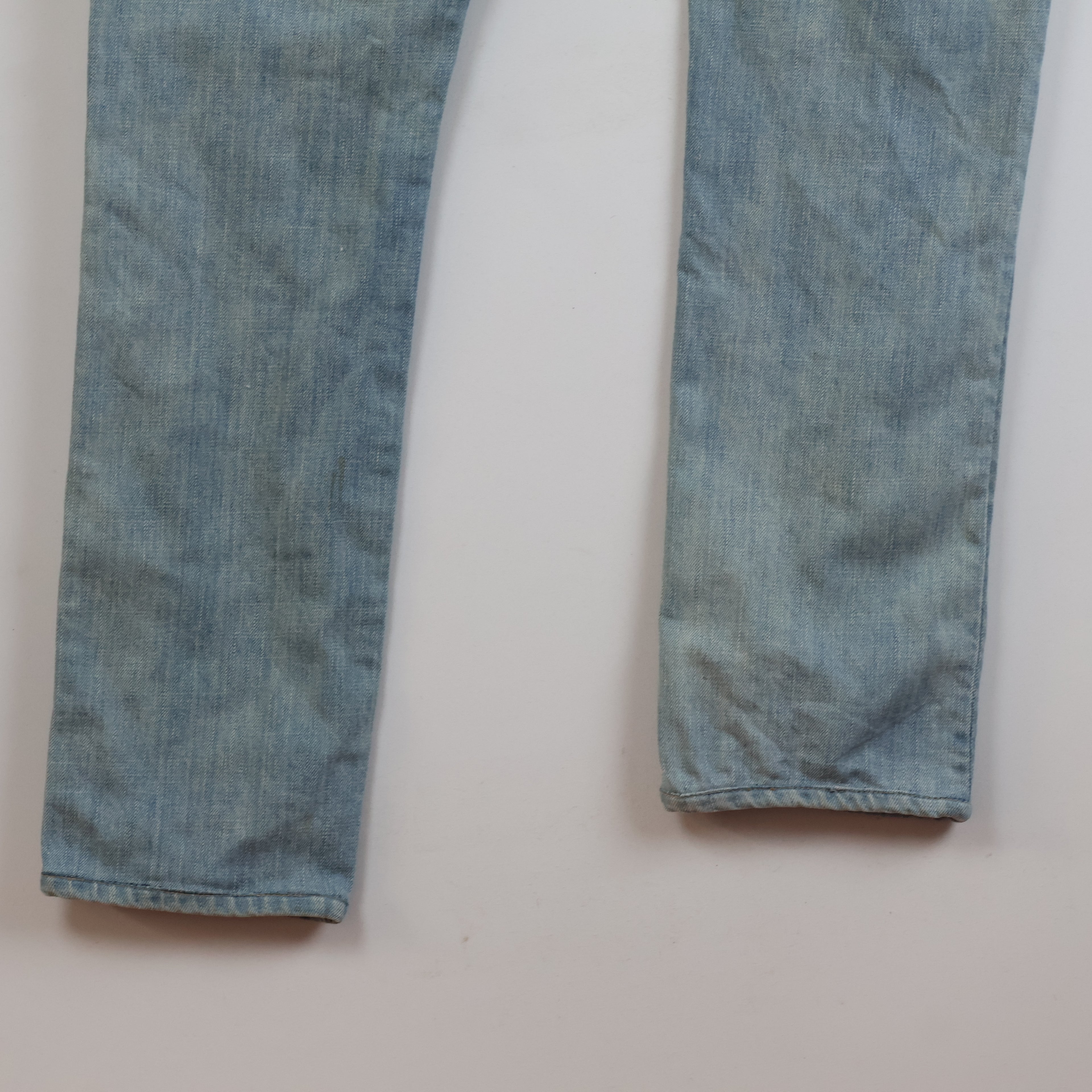 Thrifted Gap 1969 Vintage Wash Distressed Skinny Jeans Waist:30-32/ J1092