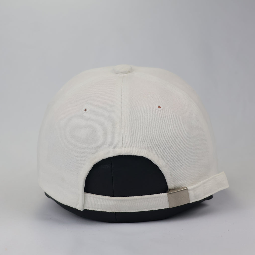 Thrifted Tony Cap Korea Cream Cotton Hat - Embroidered Initial