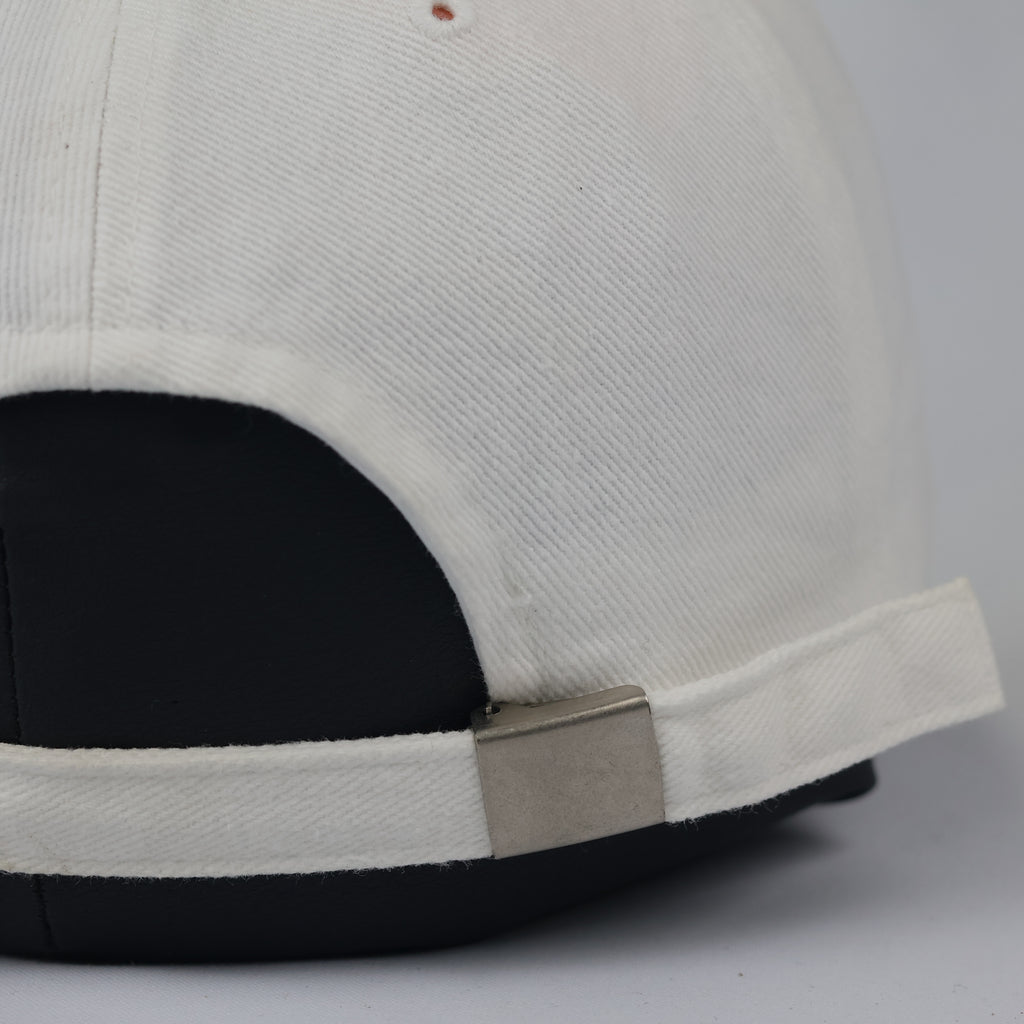 Thrifted Tony Cap Korea Cream Cotton Hat - Embroidered Initial