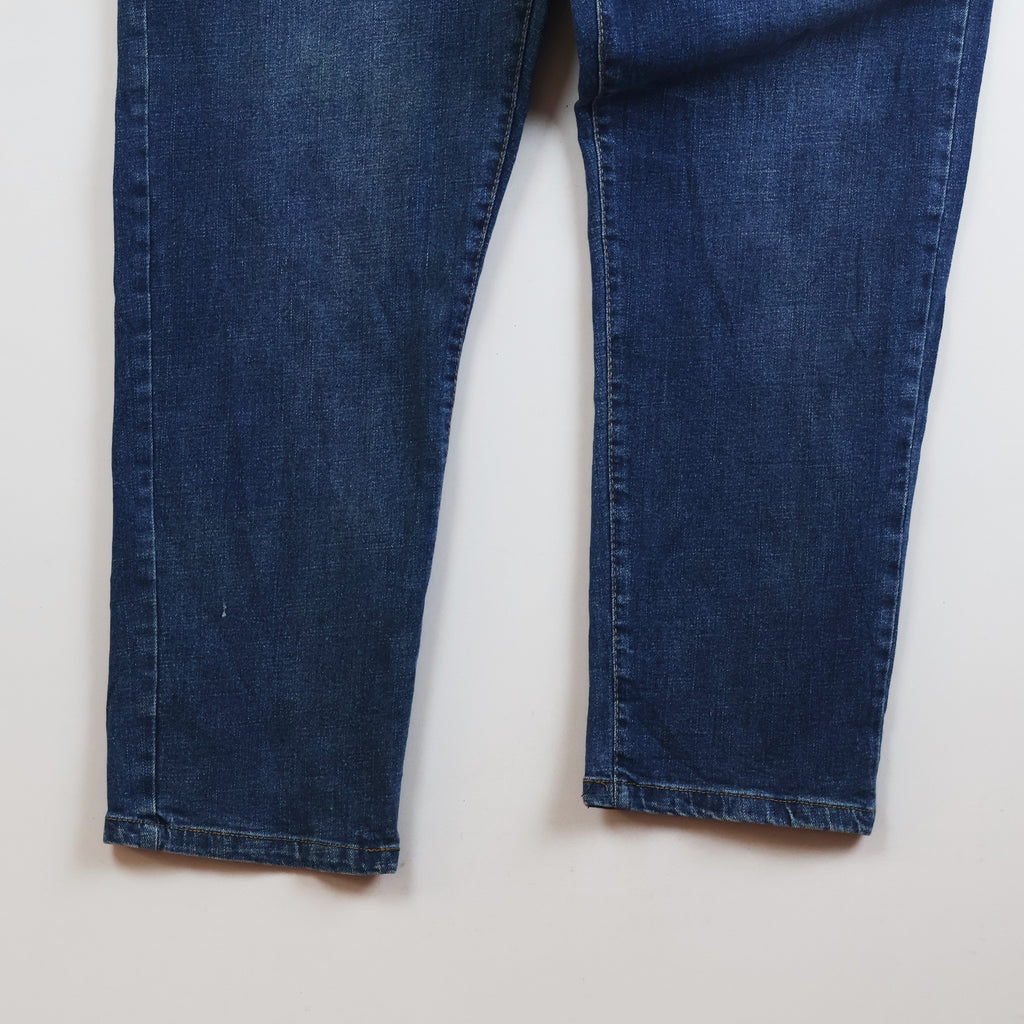 Thrifted Men's Casual Dark Blue Denim Trousers Waist:36/ J1091