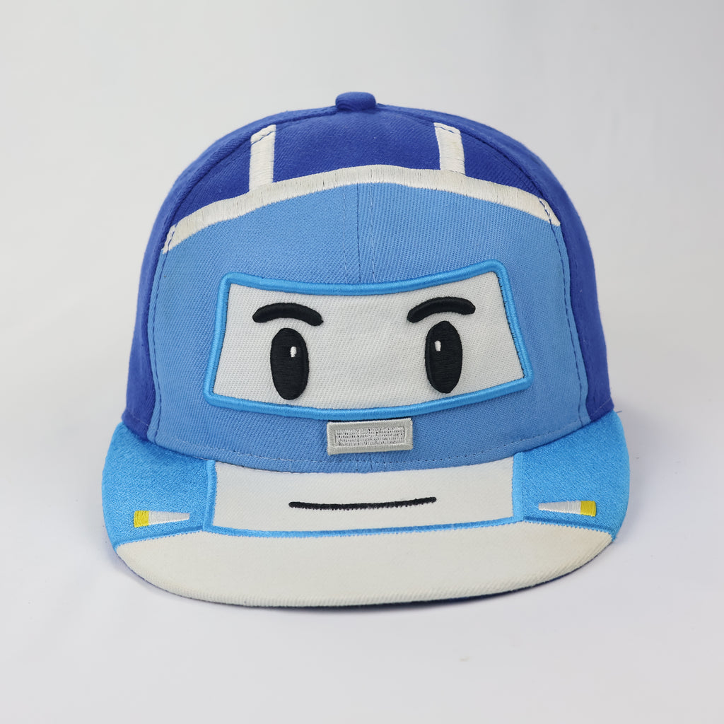 Vintage Robocar Poli "Poli" Embroidered Graphic Thrifted Cap - Blue