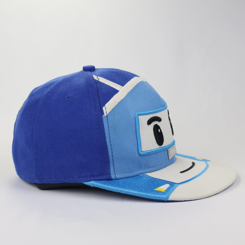 Vintage Robocar Poli "Poli" Embroidered Graphic Thrifted Cap - Blue