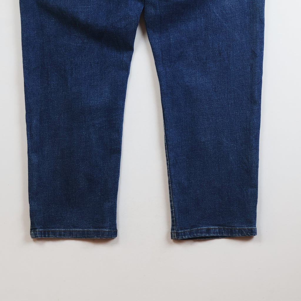 Thrifted Men's Casual Dark Blue Denim Trousers Waist:36/ J1091