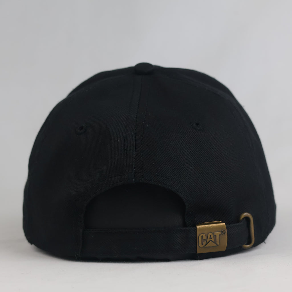 Thrifted : CAT Caterpillar Black Strapback Baseball Hat (Size 57–58 cm) |11002