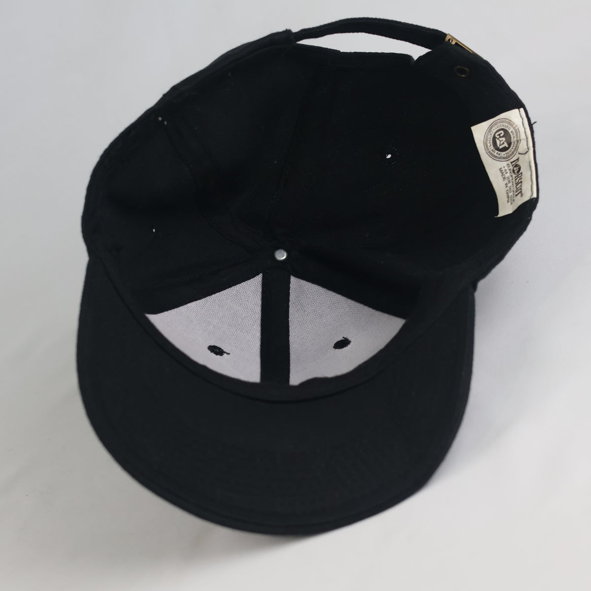 Thrifted : CAT Caterpillar Black Strapback Baseball Hat (Size 57–58 cm) |11002