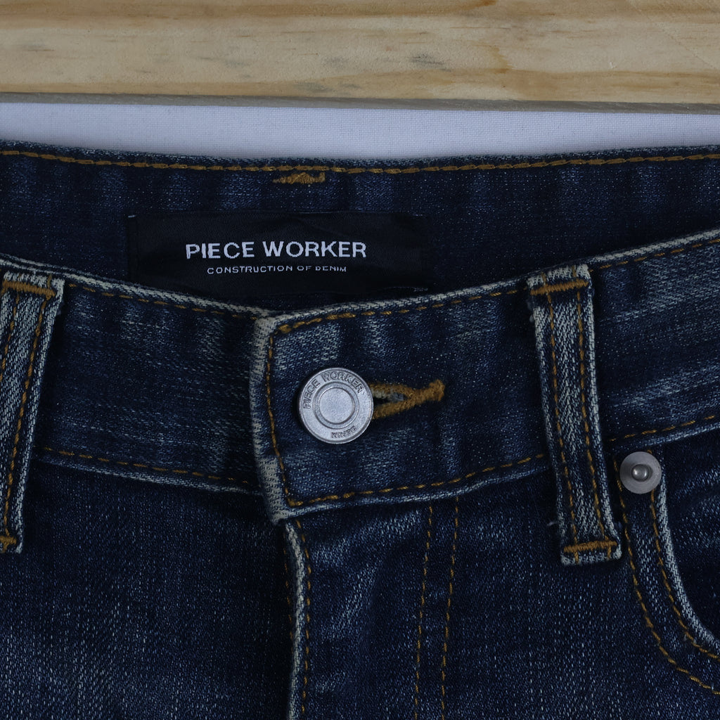 Thrifted Men's Piece Worker Dark Wash Denim Trousers Waist:30/ J1090