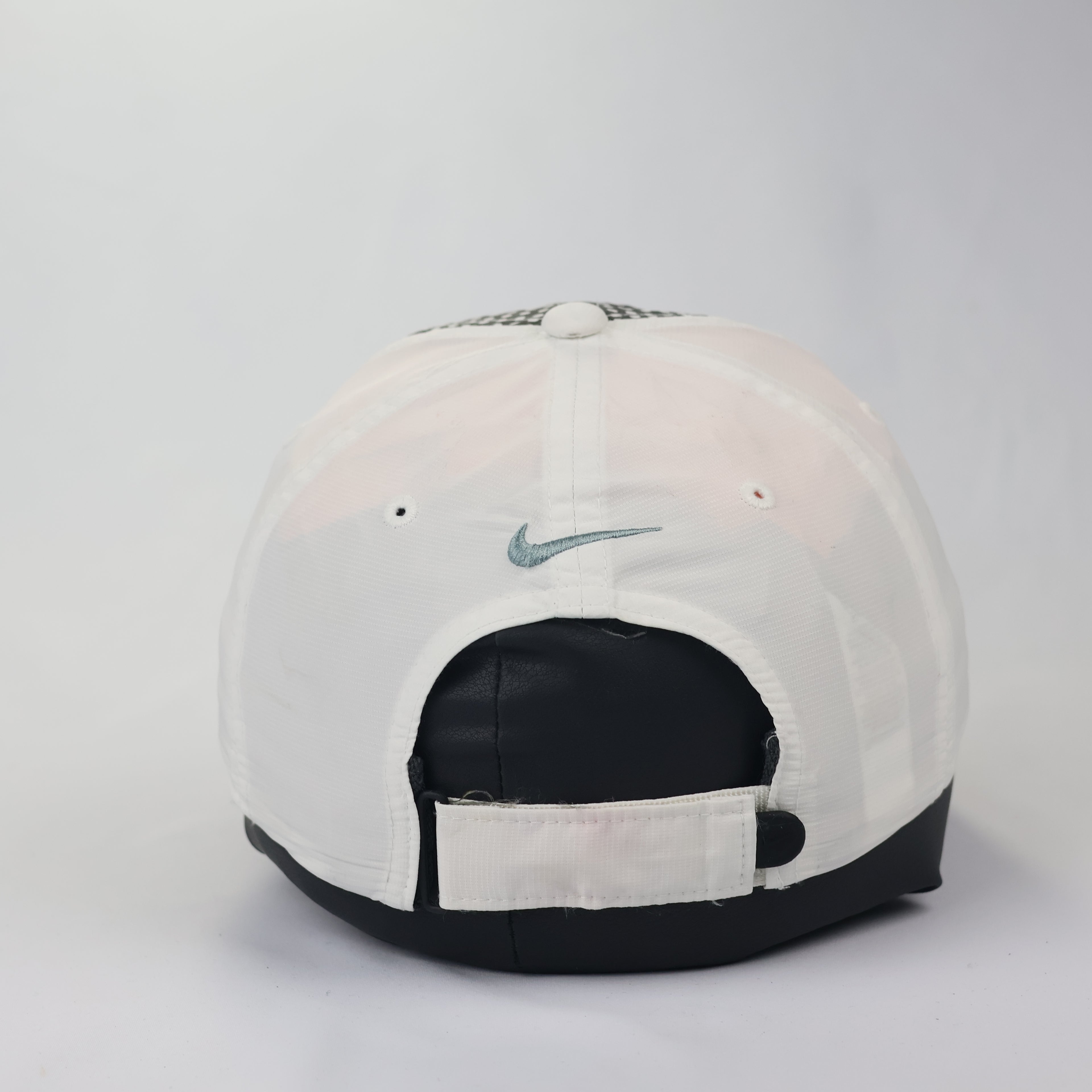 Vintage Nike Golf Polka Dot Tech Thrifted Cap - White/Black