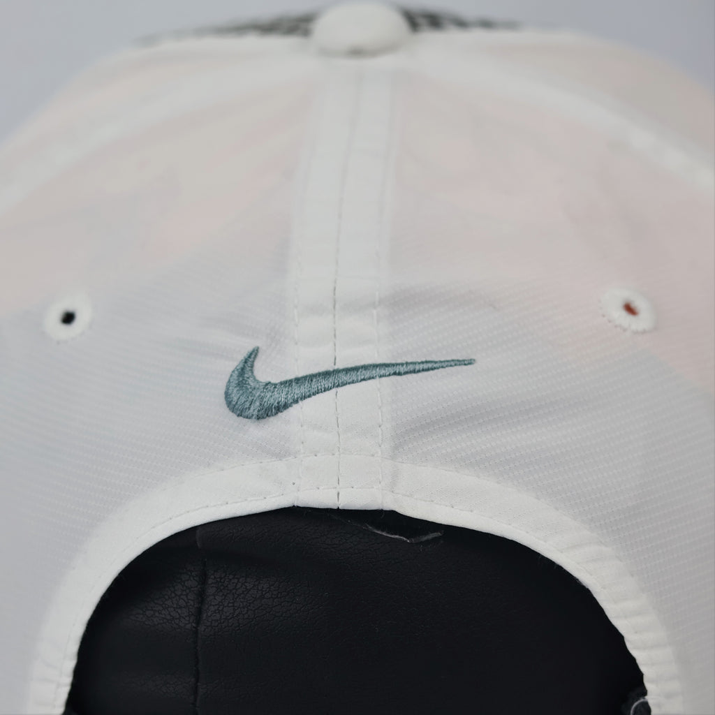 Vintage Nike Golf Polka Dot Tech Thrifted Cap - White/Black