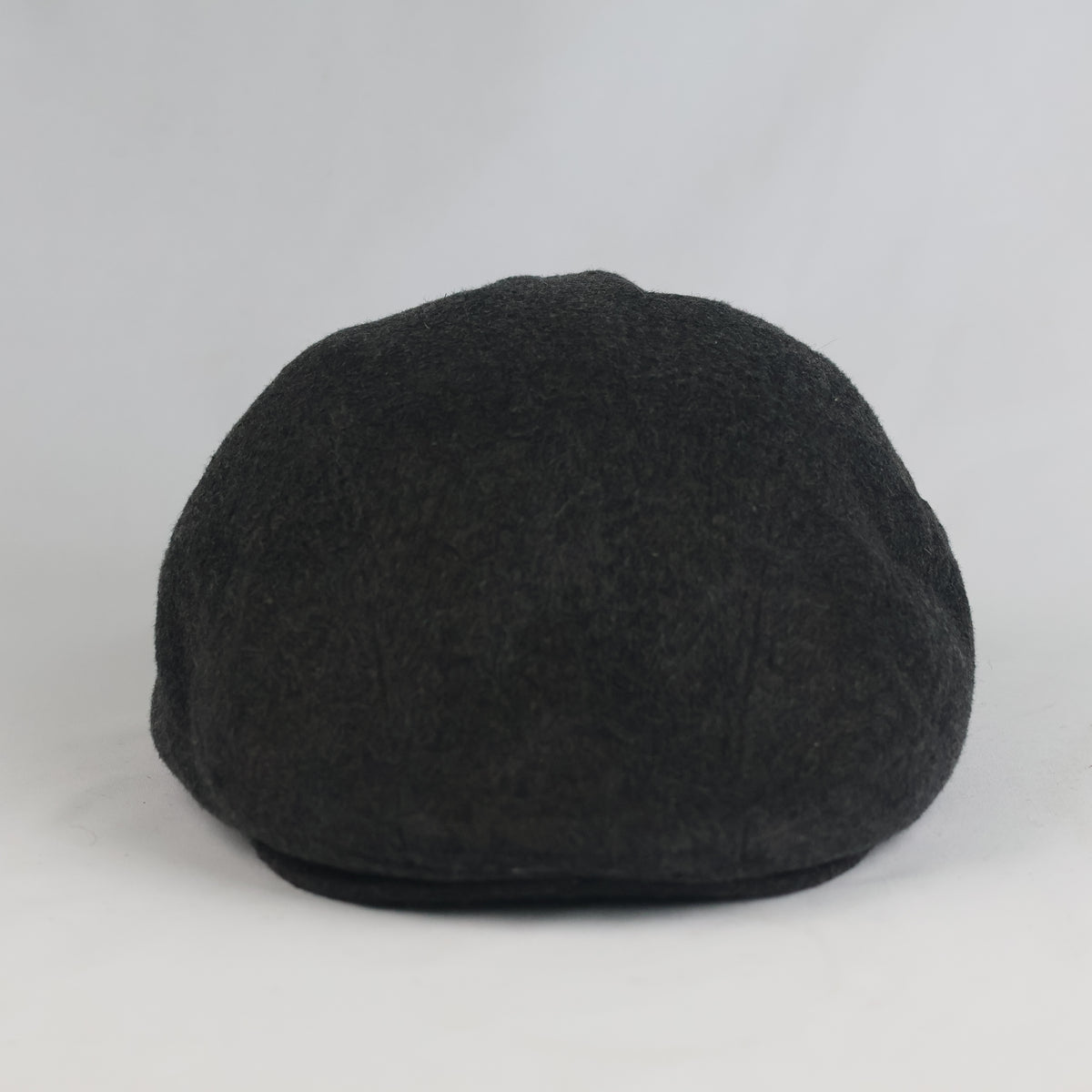 Thrifted Dark Grey Winter Flat Cap – Classic Wool Blend Ivy Hat (58 cm) | 11011